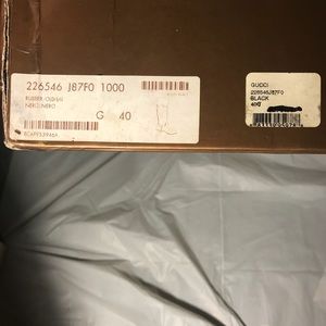 Used Gucci rubber rain boots